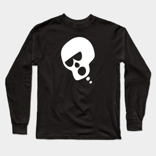 Grumpy Skull Long Sleeve T-Shirt